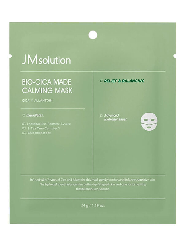 JMsolution Тающая гидрогелевая маска для лица с центеллой / Bio-Cica Made Calming Mask, 34 г 575803 28261 