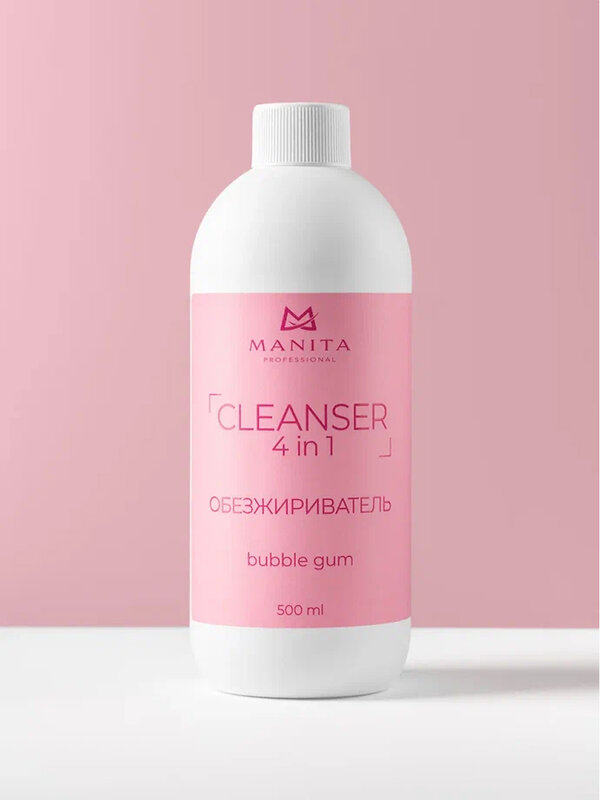 MANITA Обезжириватель для ногтей универсальный 4 в 1 / Bubble Gum, 500 мл 575810 28243 