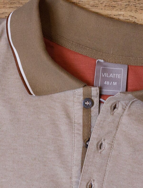 VILATTE Футболка 575857 U49.044 бежевый меланж