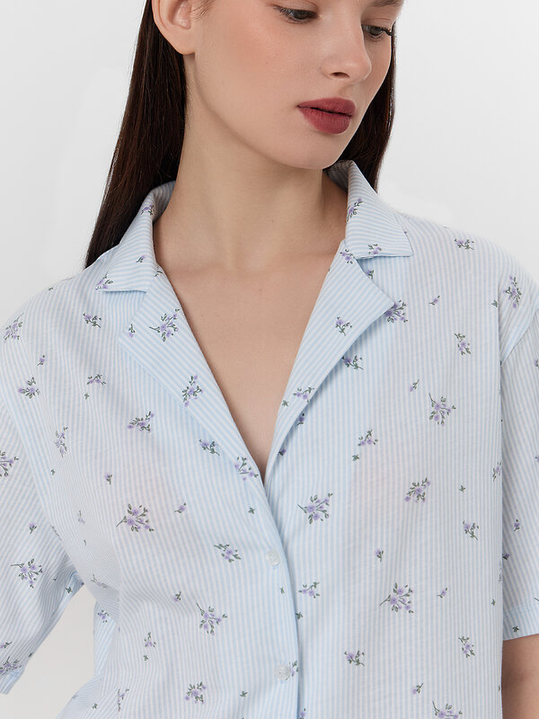 MARK FORMELLE Комплект 575906 592554 цветы на голубой полоске