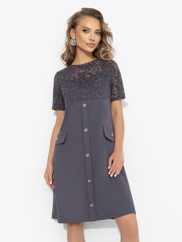 CHARUTTI Платье 575916 12497 Серый