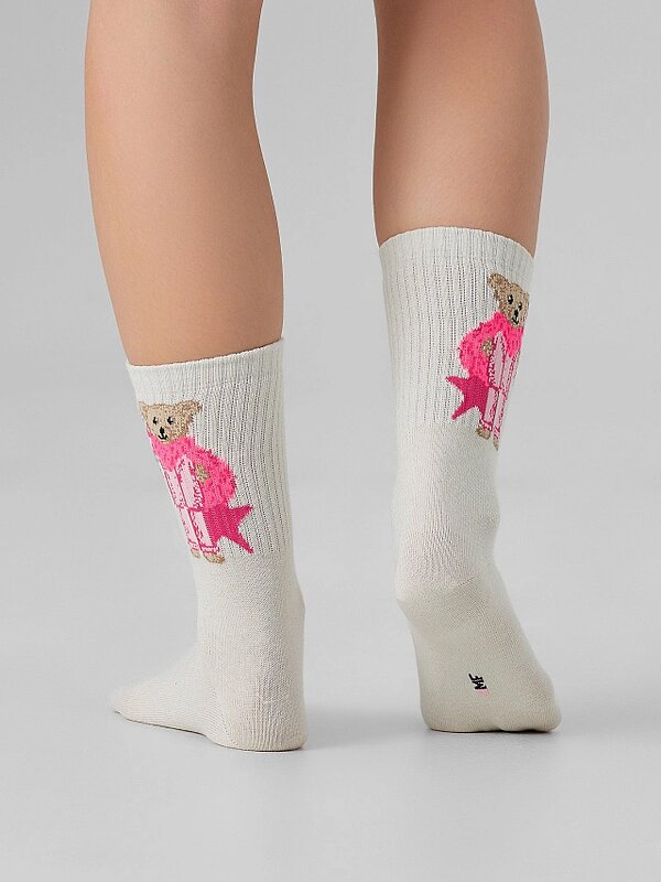 MARK FORMELLE Женские носки 575919 217A-3426 молочный /я.красный /капучино/