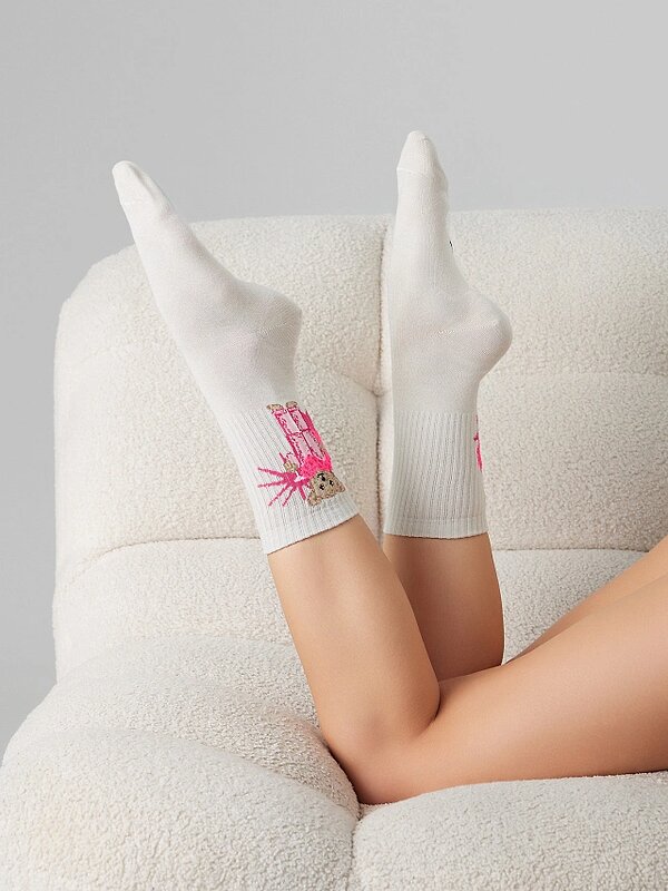 MARK FORMELLE Женские носки 575919 217A-3426 молочный /я.красный /капучино/