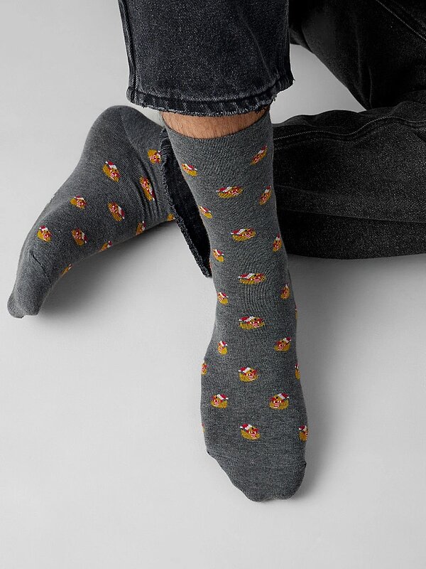 MARK FORMELLE Мужские носки 575938 017K-3421 т.серый меланж