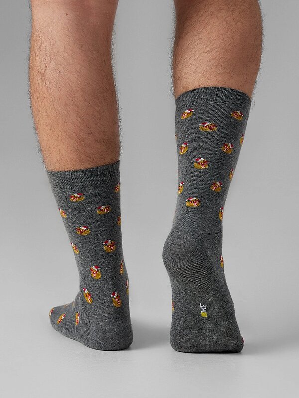 MARK FORMELLE Мужские носки 575938 017K-3421 т.серый меланж