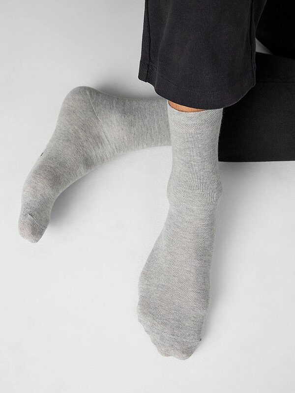 MARK FORMELLE Мужские носки 575940 028BAS-1535 серый меланж