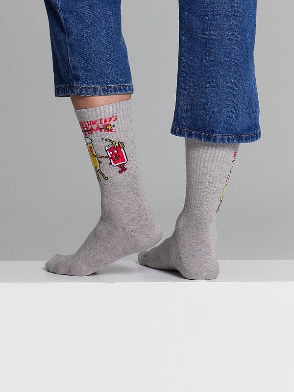 MARK FORMELLE Мужские носки 575945 107K-3044 серый меланж