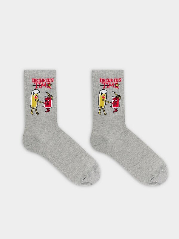 MARK FORMELLE Мужские носки 575945 107K-3044 серый меланж