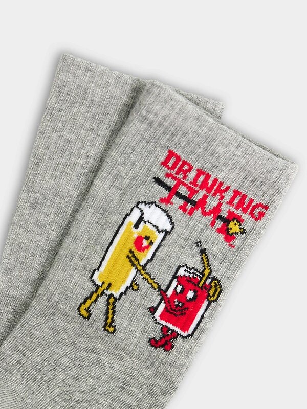 MARK FORMELLE Мужские носки 575945 107K-3044 серый меланж