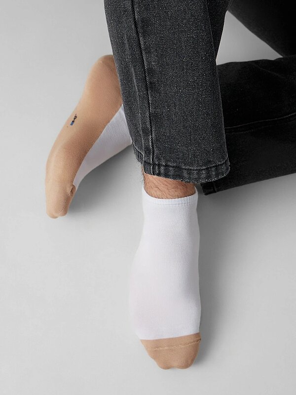 MARK FORMELLE Мужские носки 575953 104K-3091 белый /капучино