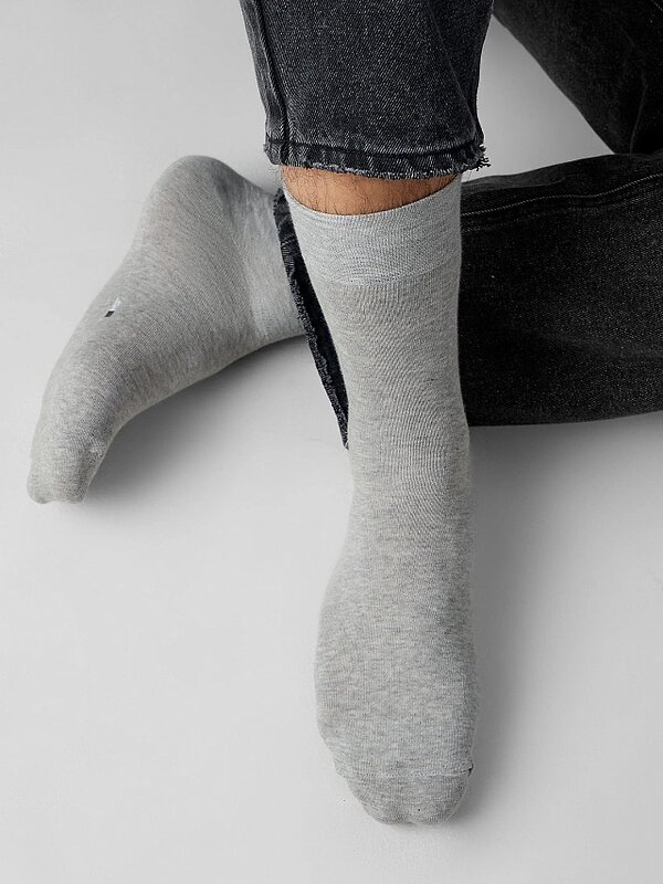 MARK FORMELLE Мужские носки 575958 001A-001 серый меланж /графитовый /черный/