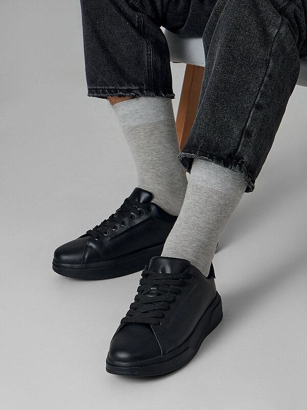 MARK FORMELLE Мужские носки 575958 001A-001 серый меланж /графитовый /черный/