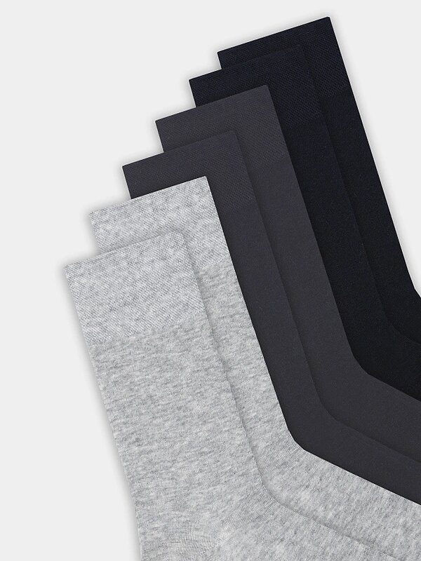 MARK FORMELLE Мужские носки 575958 001A-001 серый меланж /графитовый /черный/