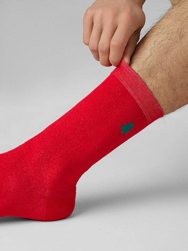 MARK FORMELLE Мужские носки 575959 017A-2979 я.красный /я.малахит /черный/