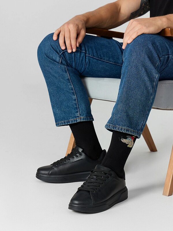 MARK FORMELLE Мужские носки 575961 107A-2492 черный /серый меланж /белый/