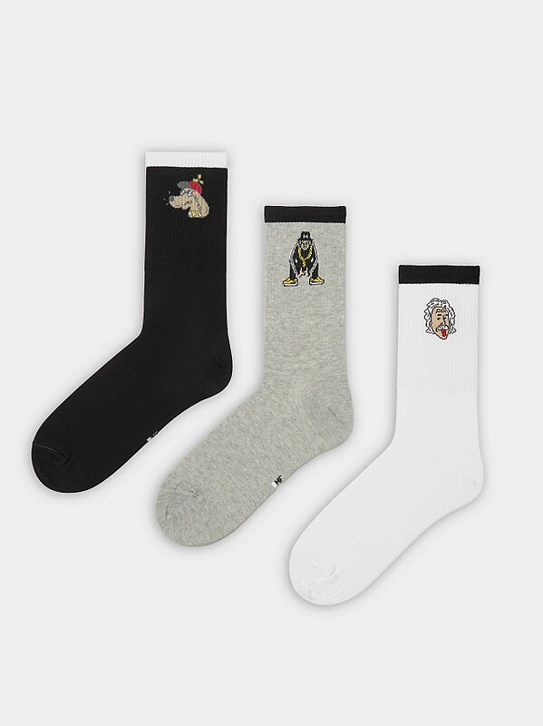 MARK FORMELLE Мужские носки 575961 107A-2492 черный /серый меланж /белый/