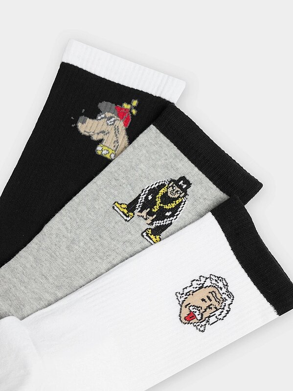 MARK FORMELLE Мужские носки 575961 107A-2492 черный /серый меланж /белый/