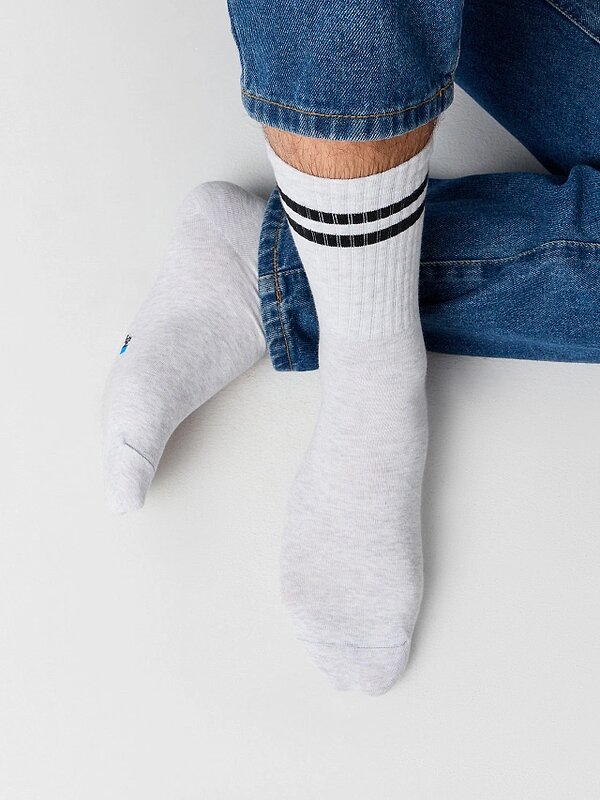 MARK FORMELLE Мужские носки 575963 107A-3090 сер.меланж /св.сер.мел /джинсовый/