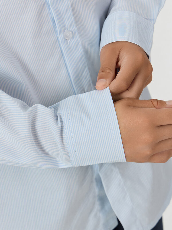 MARK FORMELLE Рубашка 575978 123478 бело -голубая полоска