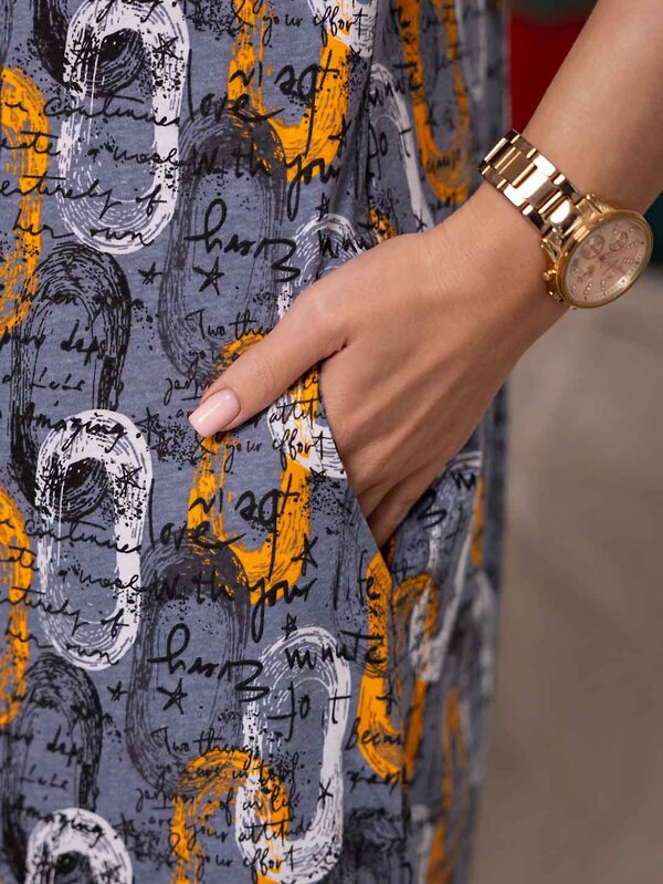 Текс-плюс Халат 575985 НФ-00246183 Серый, оранжевый