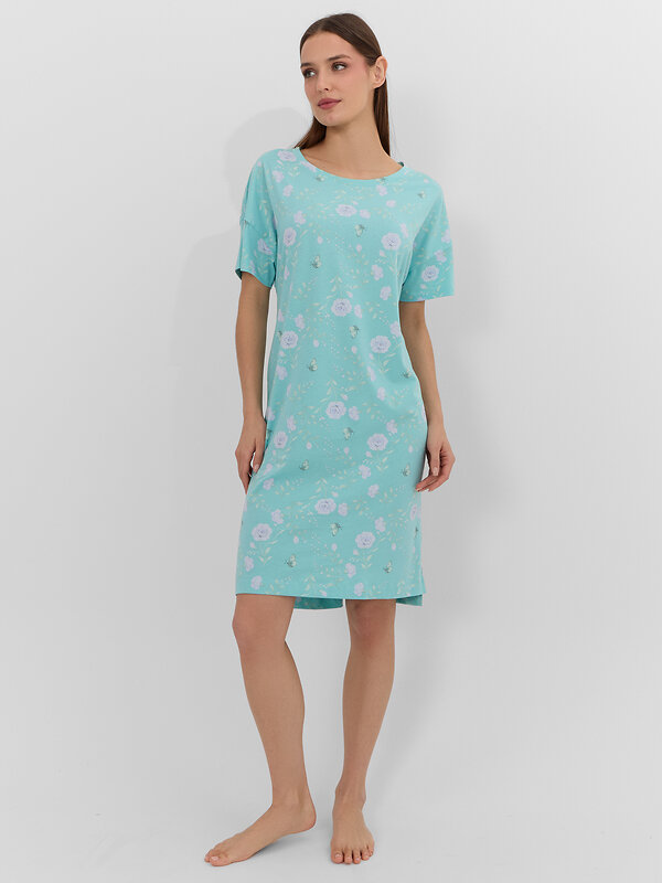 MARK FORMELLE Сорочка 576006 572310 цветы на мятном