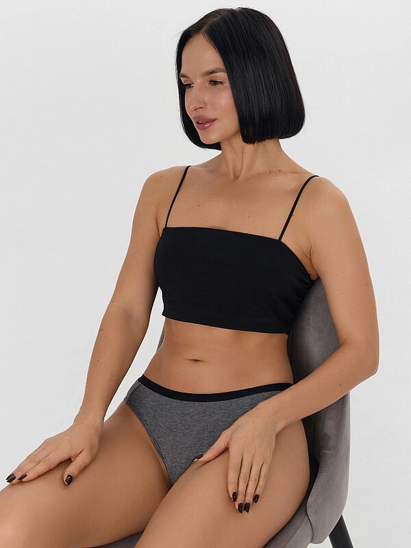 MARK FORMELLE Трусы 576026 412247H-3 меланж темно-серый+гортензия +черный