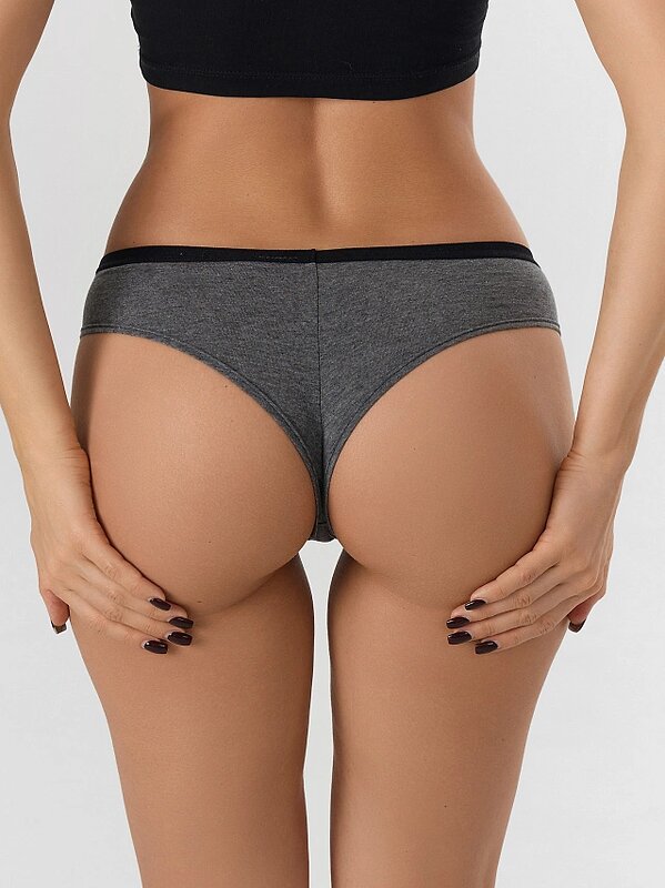 MARK FORMELLE Трусы 576026 412247H-3 меланж темно-серый+гортензия +черный