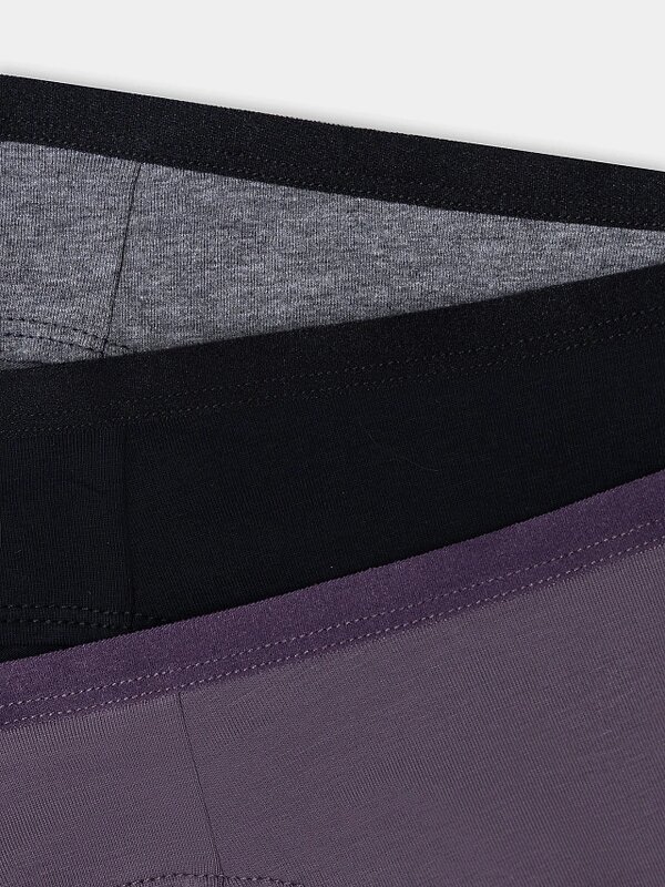 MARK FORMELLE Трусы 576026 412247H-3 меланж темно-серый+гортензия +черный