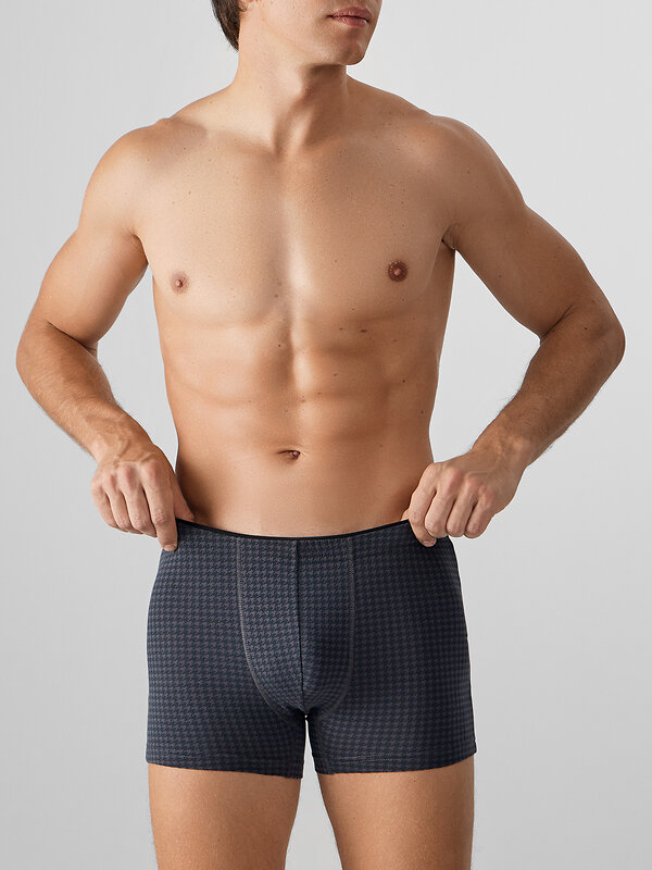 MARK FORMELLE Трусы 576038 411134 черная гусиная лапка на т.сером