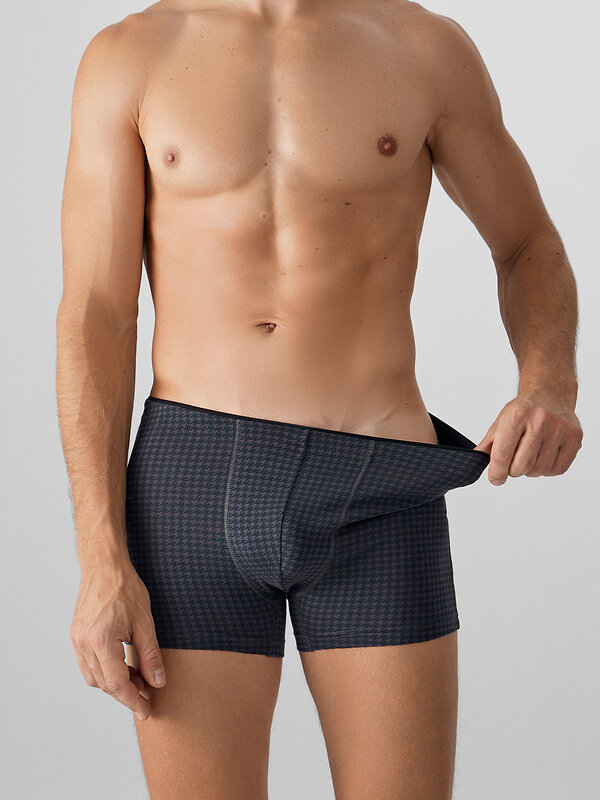 MARK FORMELLE Трусы 576038 411134 черная гусиная лапка на т.сером