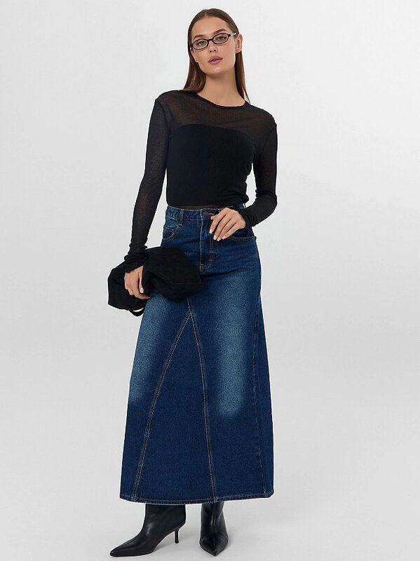 MARK FORMELLE Юбка 576052 2025-2DSK103-3 темно -синий