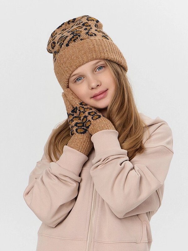 MARK FORMELLE Шапка 576056 MF24017 леопард