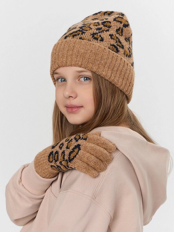 MARK FORMELLE Шапка 576056 MF24017 леопард