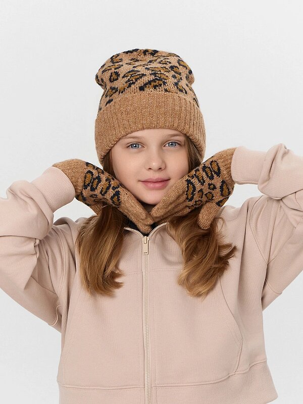 MARK FORMELLE Шапка 576056 MF24017 леопард