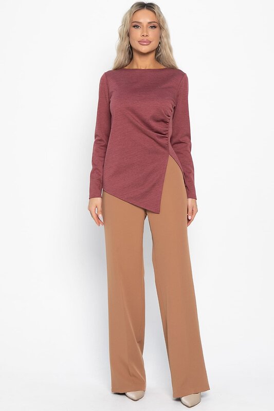 LT Collection Блуза 576076 Б14995-50М бордовый