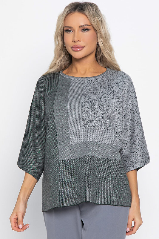 LT Collection Джемпер 576077 Б14998-4М серый