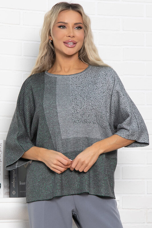 LT Collection Джемпер 576077 Б14998-4М серый