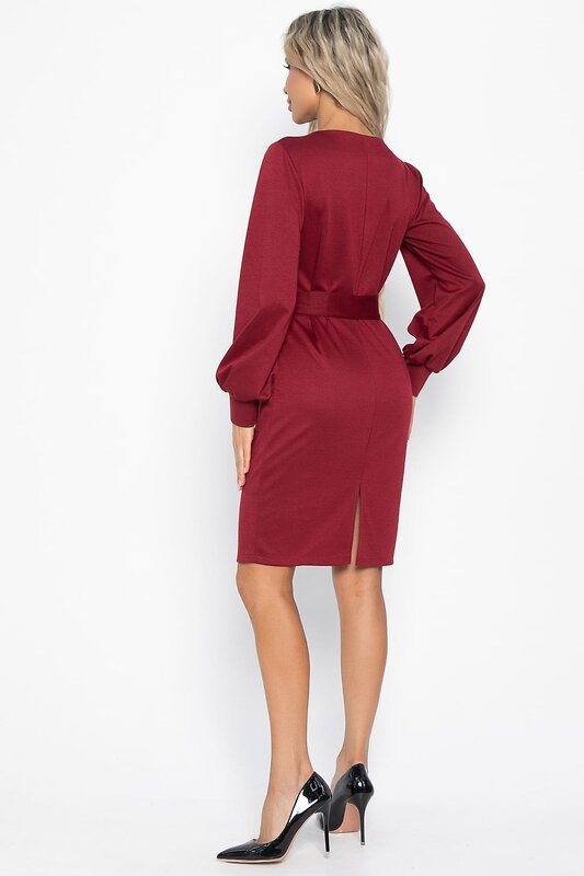 LT Collection Платье 576083 П15012-18М бордовый