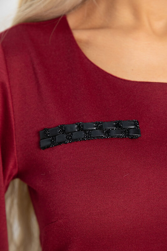 LT Collection Платье 576083 П15012-18М бордовый