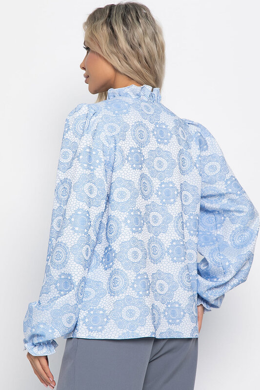 LT Collection Блуза 576084 Б15015-18М голубой
