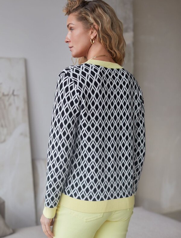 VILATTE Кардиган 576093 D31.152 белый-черный