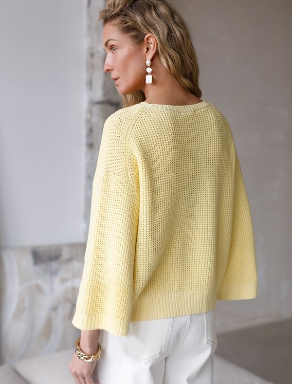 VILATTE Джемпер 576098 D39.379 светло-желтый