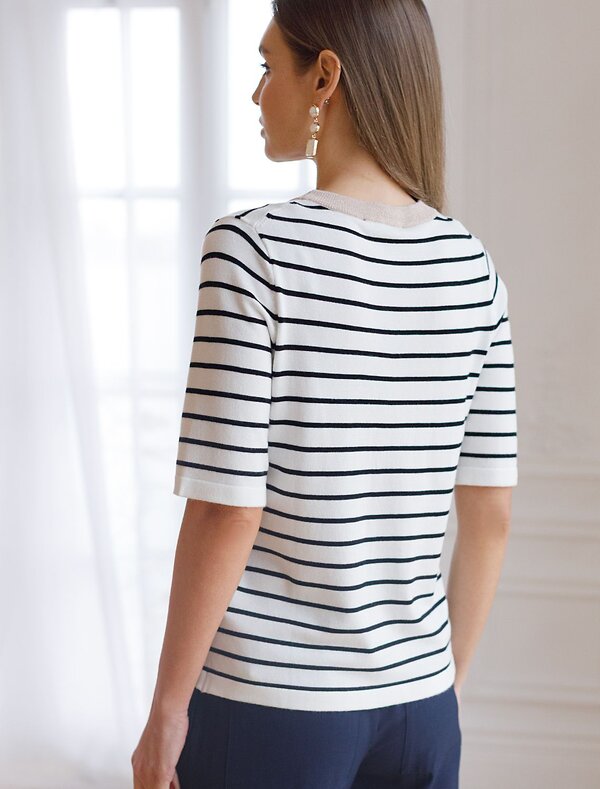 VILATTE Джемпер 576099 D39.386 белый