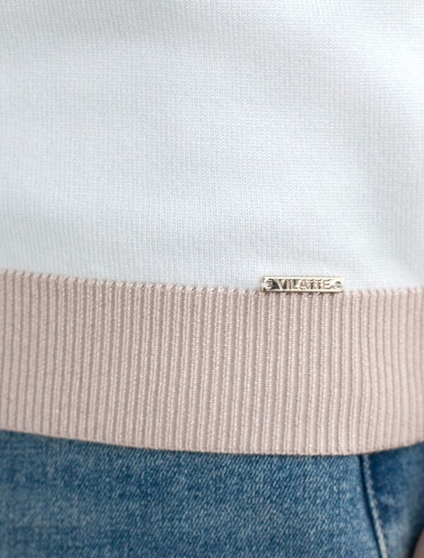 VILATTE Джемпер 576108 D39.388 белый