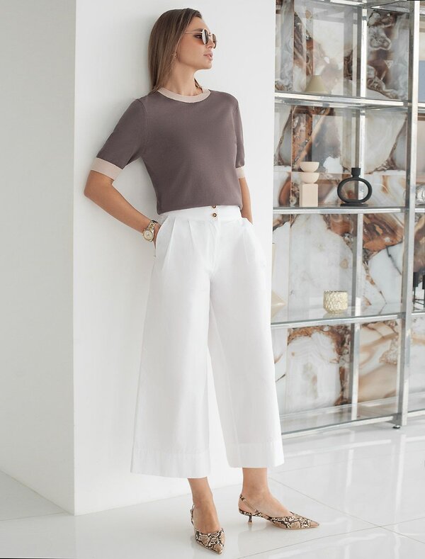 VILATTE Джемпер 576109 D39.388 кофейный