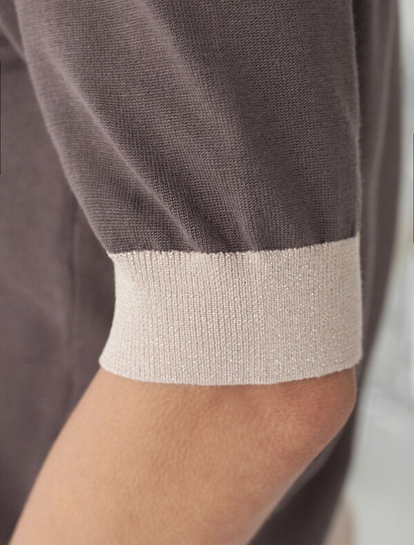 VILATTE Джемпер 576109 D39.388 кофейный