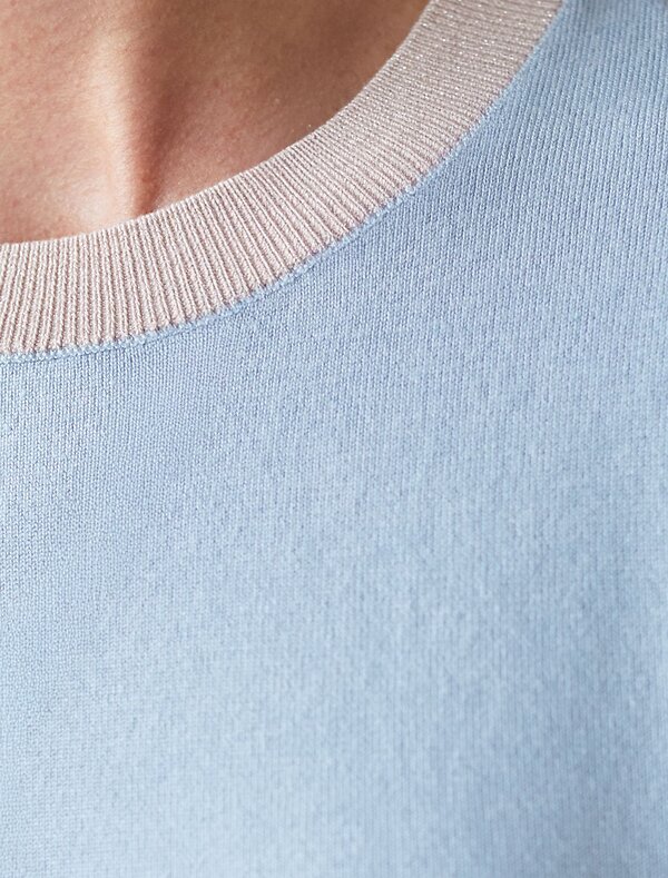 VILATTE Джемпер 576111 D39.388 светло-голубой