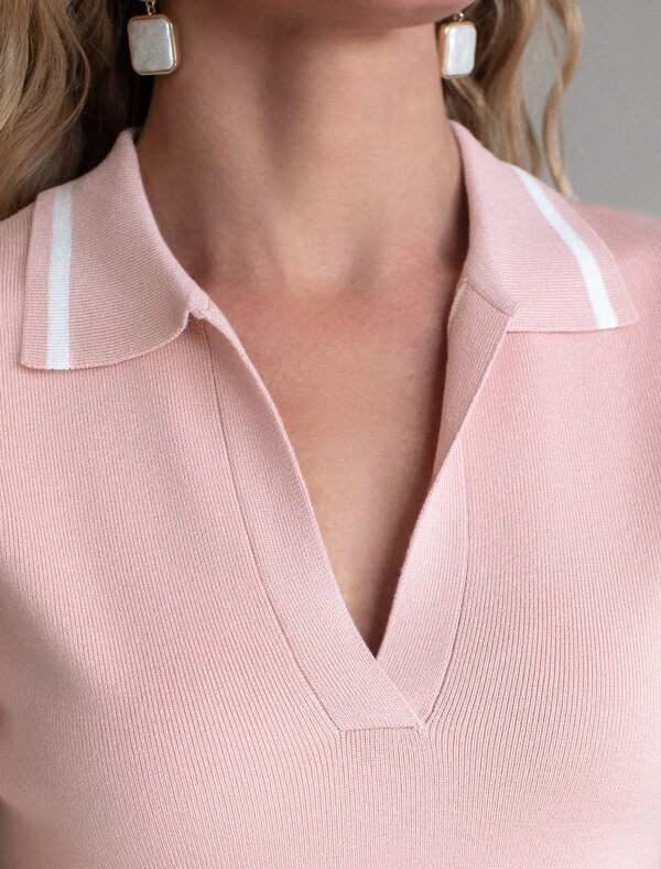 VILATTE Джемпер 576118 D39.389 светло-розовый