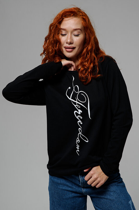 Натали Лонгслив 576141 8513 черный+freedom