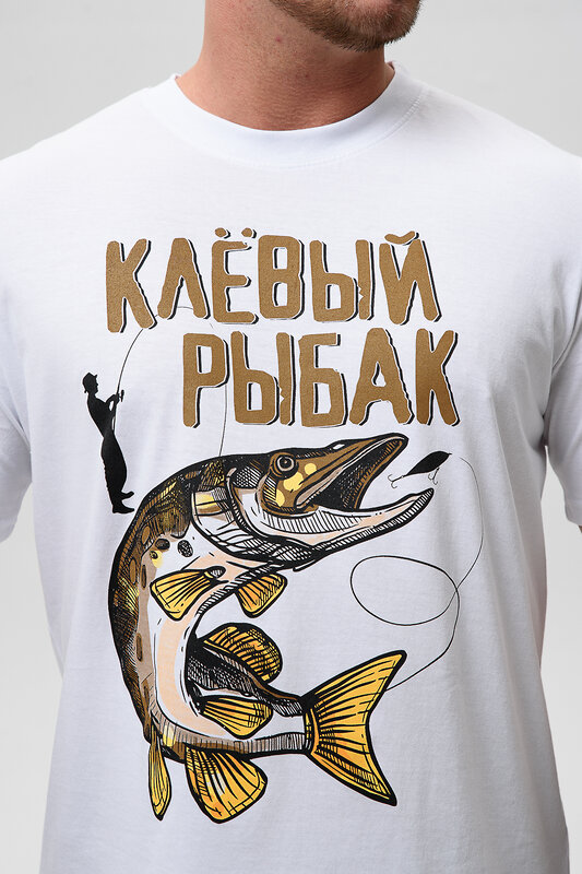 Натали Футболка 576148 8539 белый+рыбак